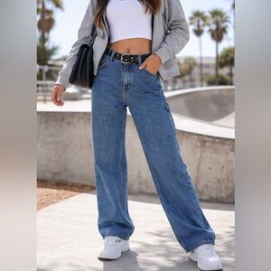 Hollister Baggy Carpenter Jeans W30 L28 NWT Denim Y2K Skater